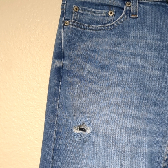 A8--HOLLISTER (DISTRESSED SLIM STRAIGHT) JEANS - Picture 4 of 6